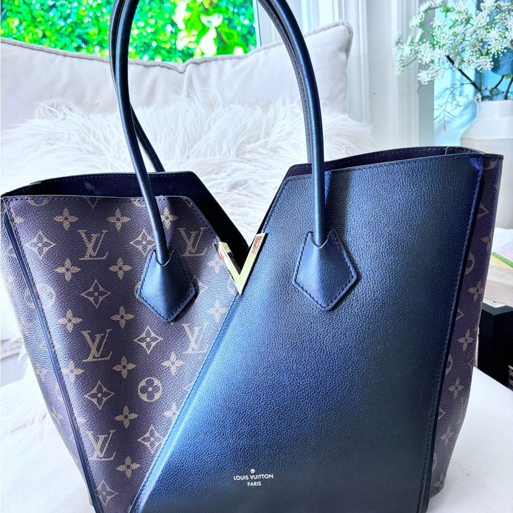 Louis Vuitton Black and Brown Tote